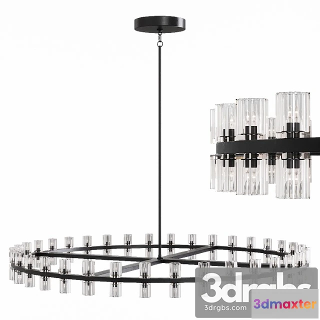 991138 - Restoration Hardware Arcachon Rround Chandelier 60 Black
