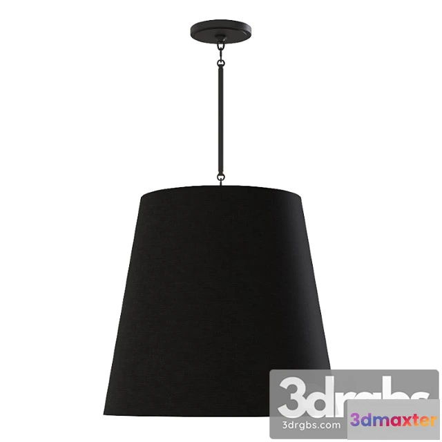 991158 - Restoration hardware cicero barrel pendant 25 black