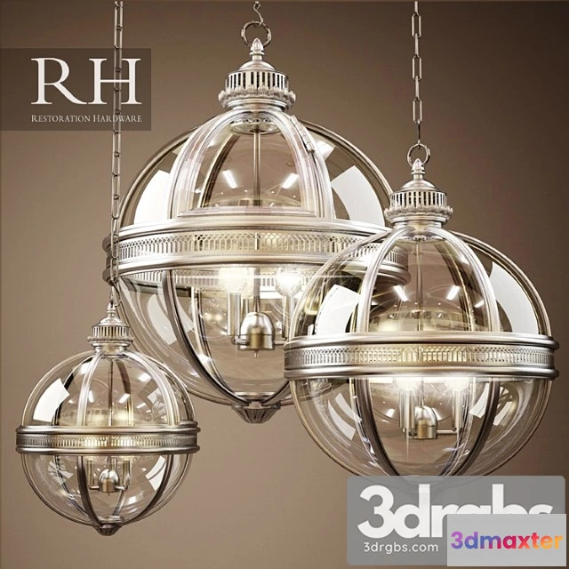 991268 - RH Victorian Hotel Pendant 3 Size