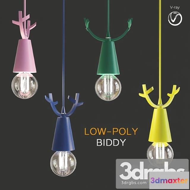 991458 - Scandlight biddy chandelier (low poly)