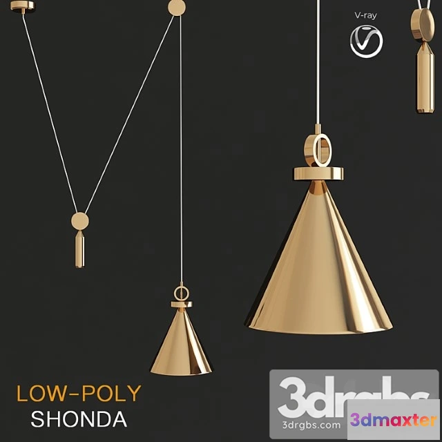991460 - Scandlight effaya chandelier (low poly)