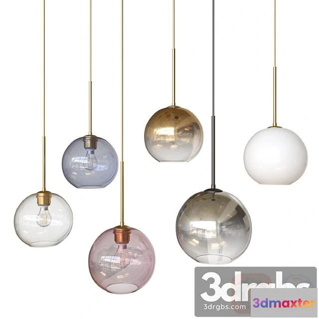 991478 - Sculptural glass globe pendant small