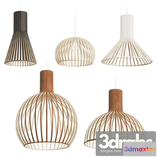 991500 - Secto design wooden lamps