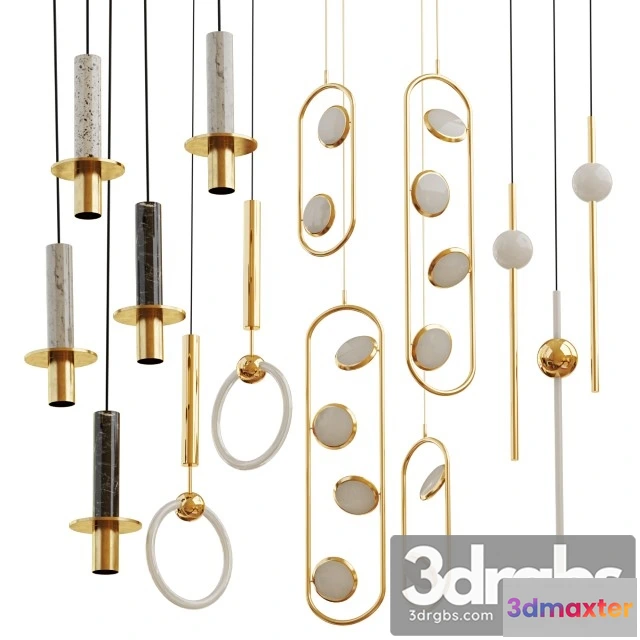 991542 - Set from Suspendeds Chandeliers Lee Broom