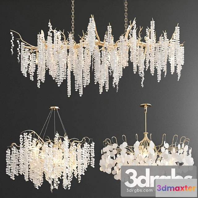 991568 - Shiro Noda Coin Fairytree Chandelier 3 Type