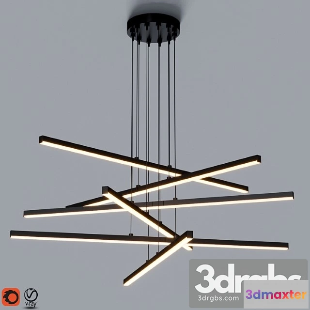 991762 - Stix 6 Arm Led Pendant Light 2