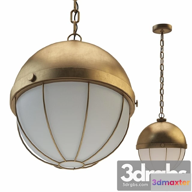 991794 - Sumner 1 Light Pendant Aged Brass 2
