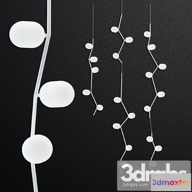 991814 - Suspended ceiling lamp brokis ivy set