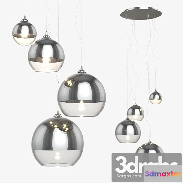 991862 - Suspension light azzardo silver ball 4.