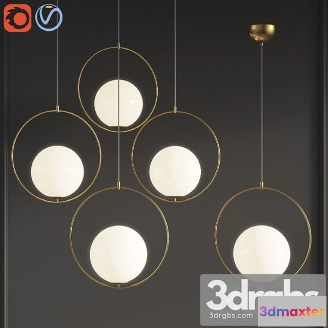 991886 - Suspension pendant light brass pl372
