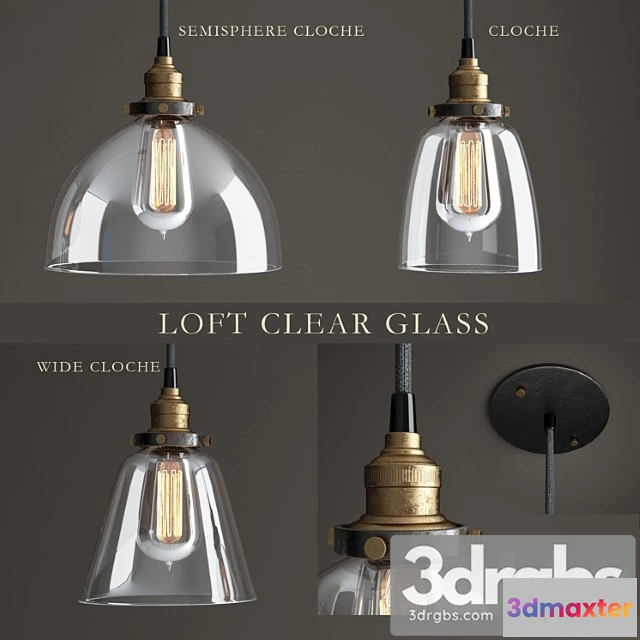 991956 - Svietil Niki Sierii Loft Clear Glass