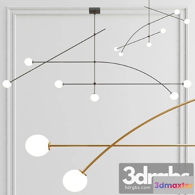 992038 - Tempo 8 wide minimalist chandelier