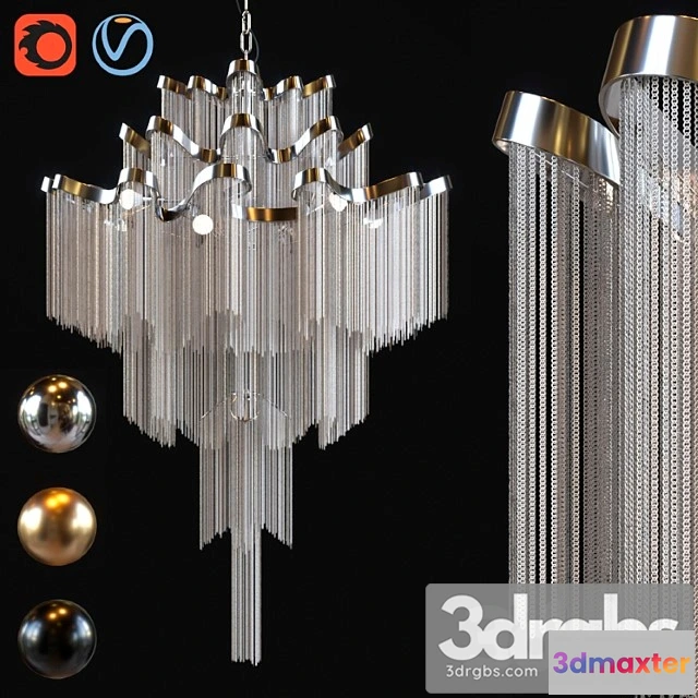992070 - Terzani stream chandelier