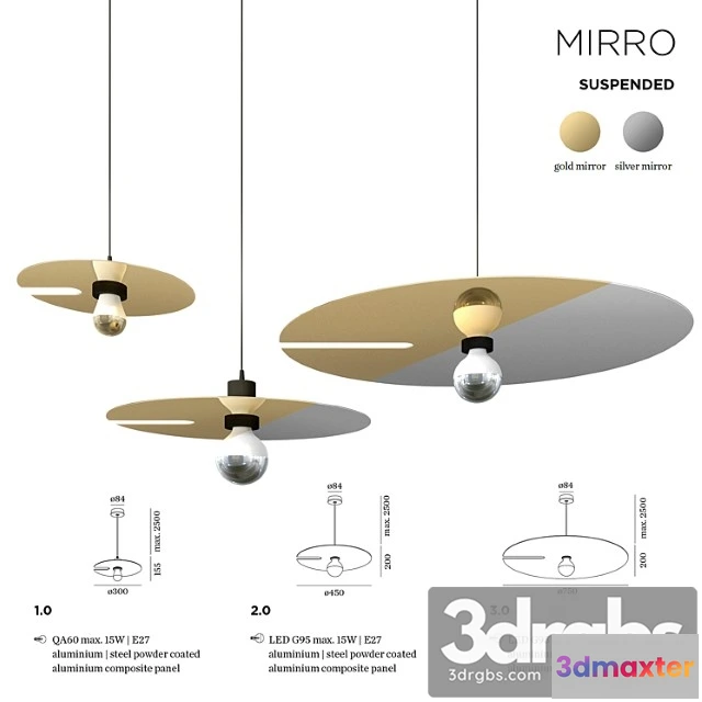 992592 - Wever & ducre mirro suspended