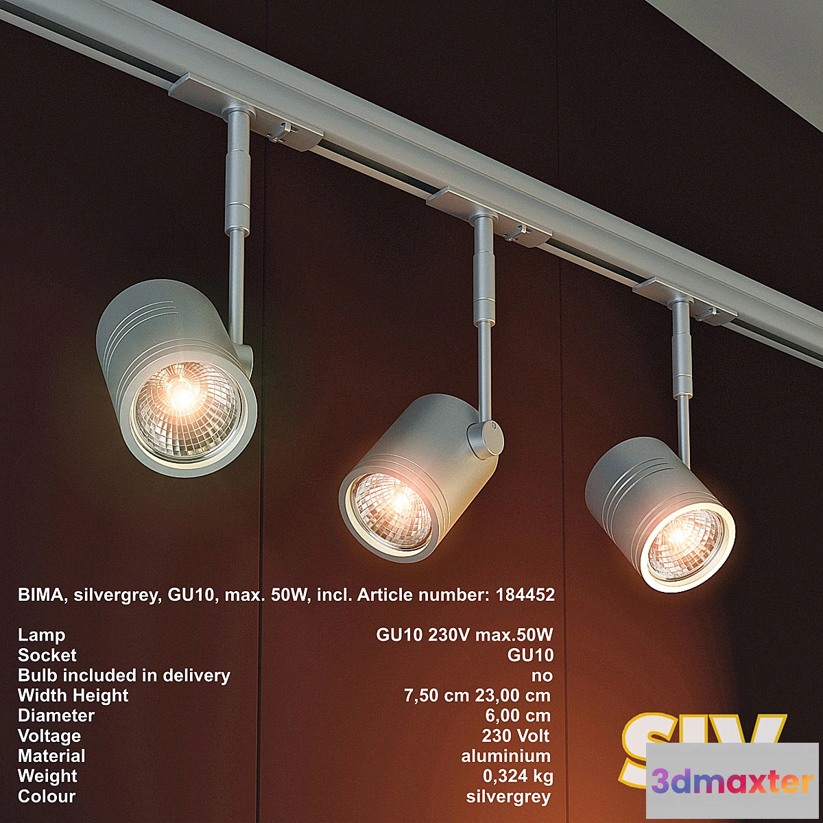 1268572 - PROFI SLV BIMA GU10 50W max. 3D Max