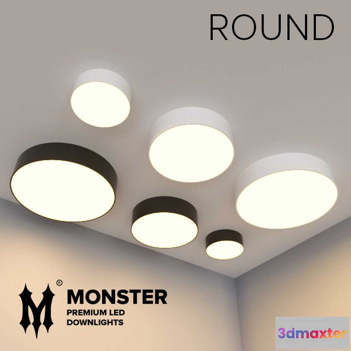 1297759 - “OM” ROUND 3D Max