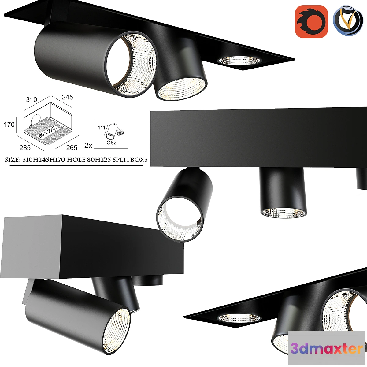 1320281 - Delta Light SPLITBOX 3D Max