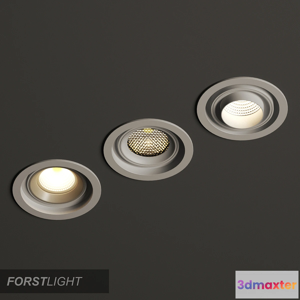 1333343 - Built-in Forstlight Modular Round 3D Max