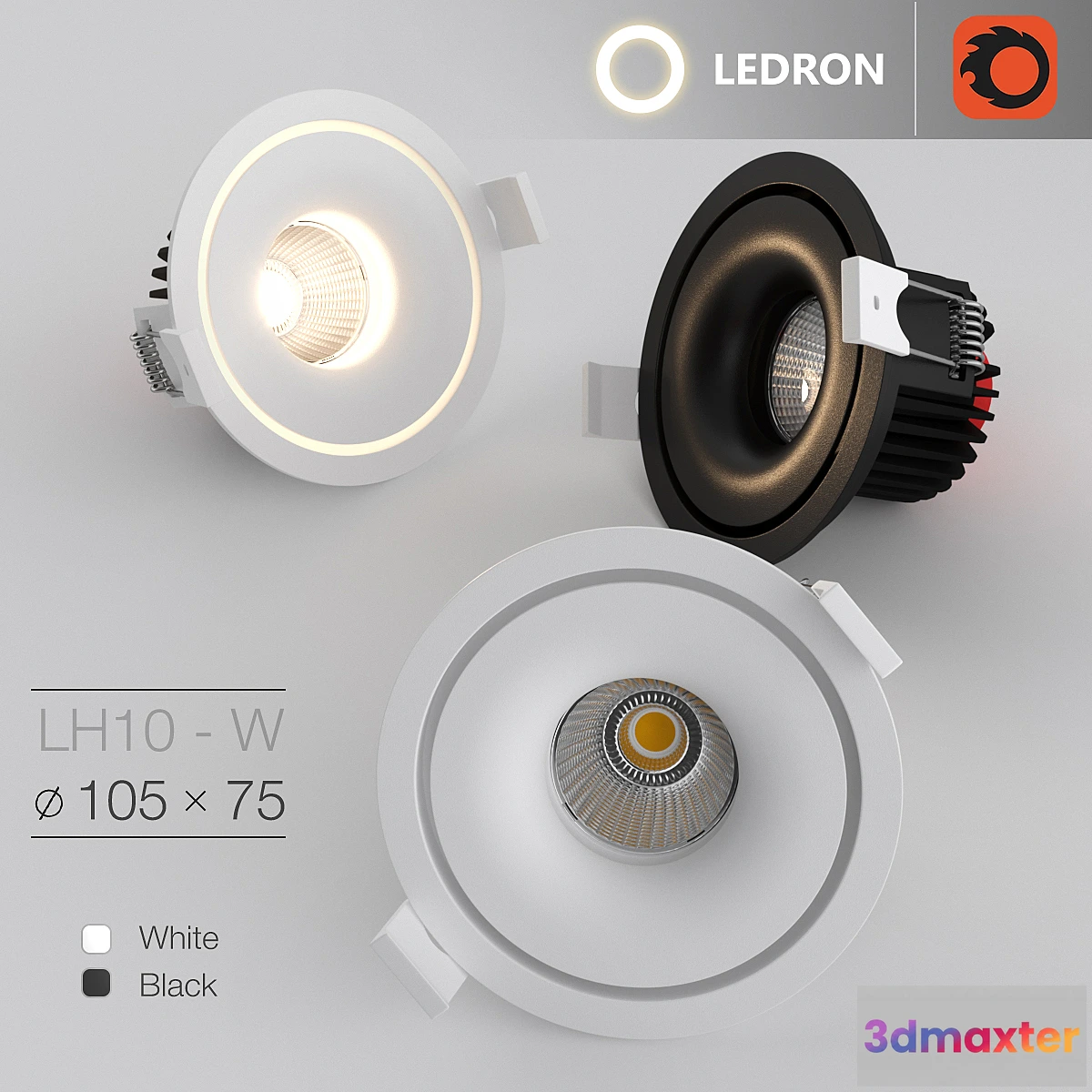 1411242 - Ledron LH10-W 3D Max