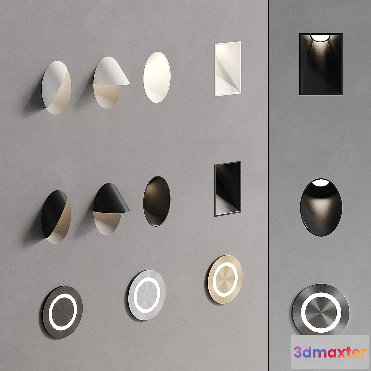 1421442 - STEPLIGHT GO SQR + GO RND + COIL from CenterSvet 3D Max