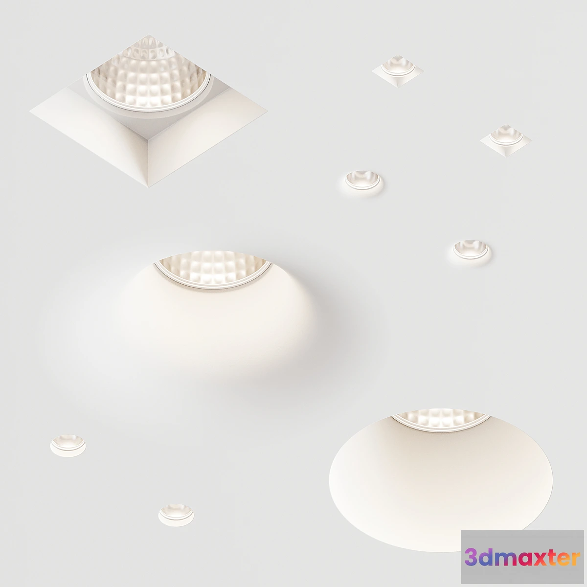 1424756 - Plaster lamps 9010 Novantadieci 3D Max