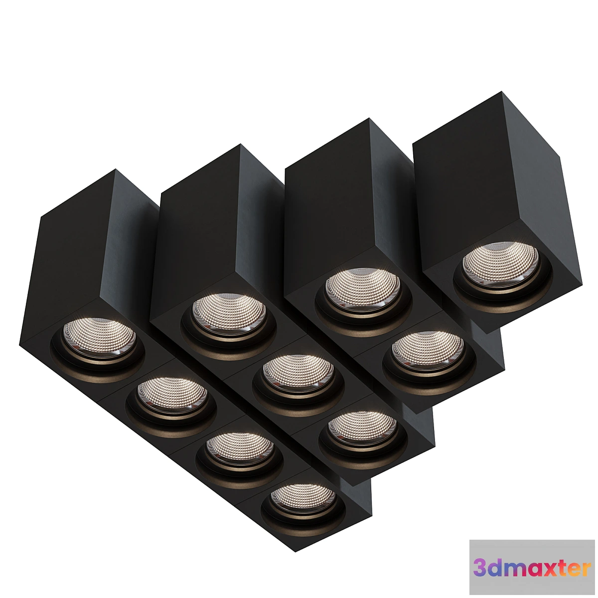 1456846 - Modular Lighting Instruments QBINI TRIMLESS ROUND IN 3D Max