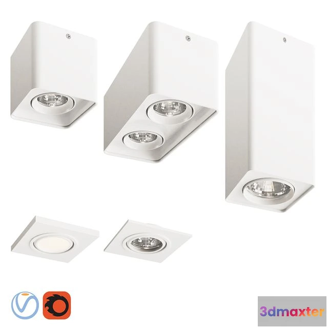 1539279 - Light Star Monocco White 3D Max