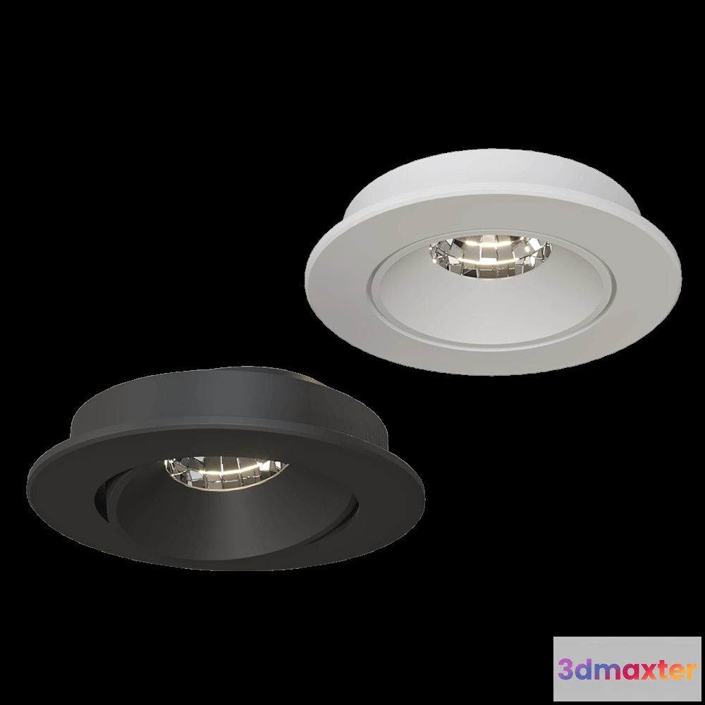1657412 - ANCARD - Recessed turning recessed luminaire 65mm 3D Max