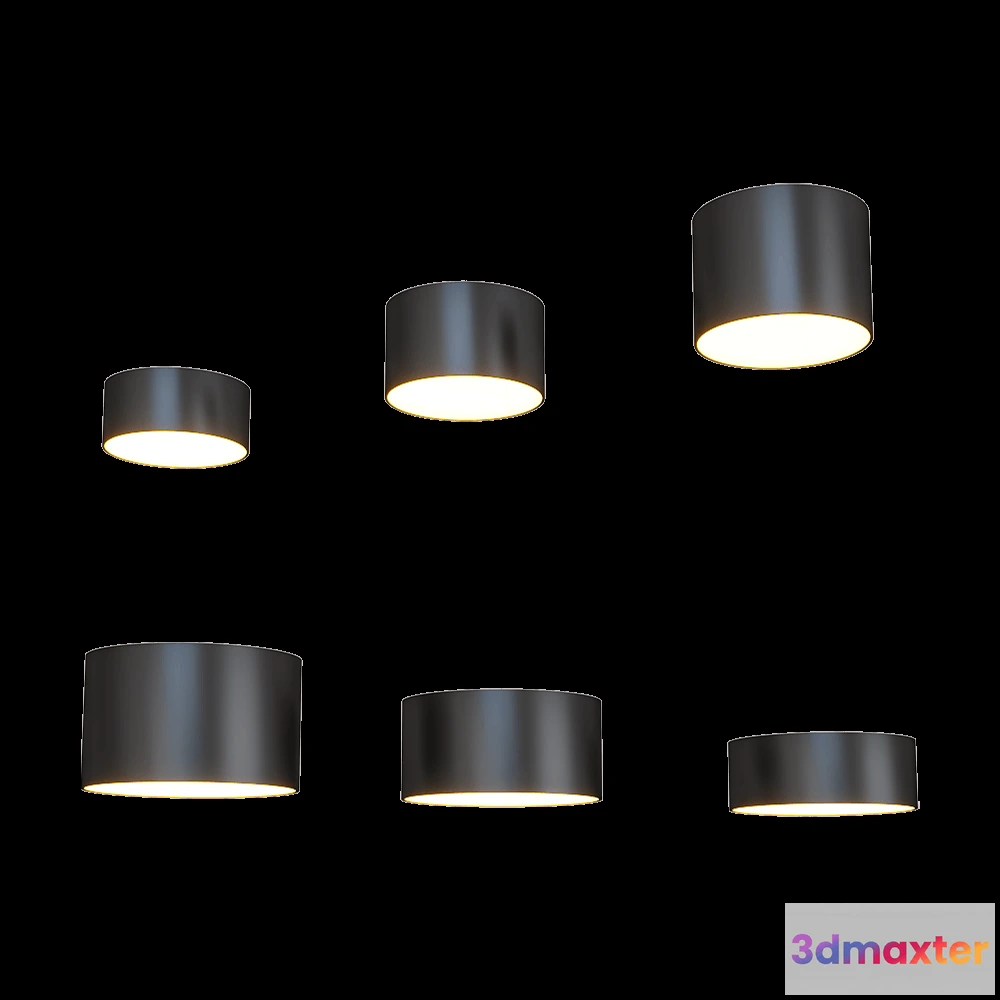 1657592 - Chors - Surface mounted lamp Luno 3D Max