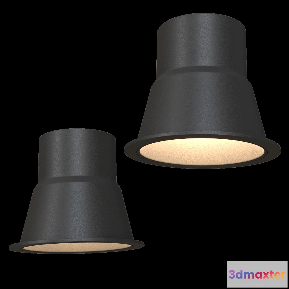 1657810 - DENKIRS - Recessed spotlight DK4500-BK 3D Max