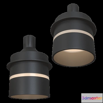 1657930 - DENKIRS - Waterproof luminaire DK2404-BK 3D Max