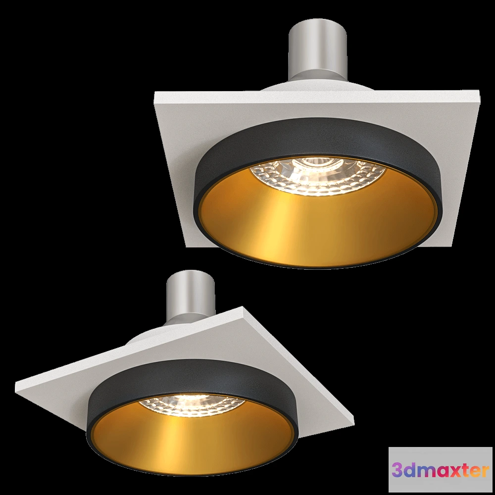 1657934 - DENKIRS - Spot recessed luminaire DK2402-GD 3D Max
