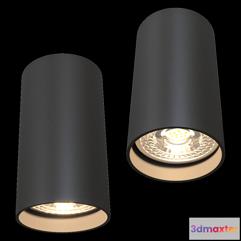 1657958 - DENKIRS - Spot overhead lamp DK2008-BK 3D Max