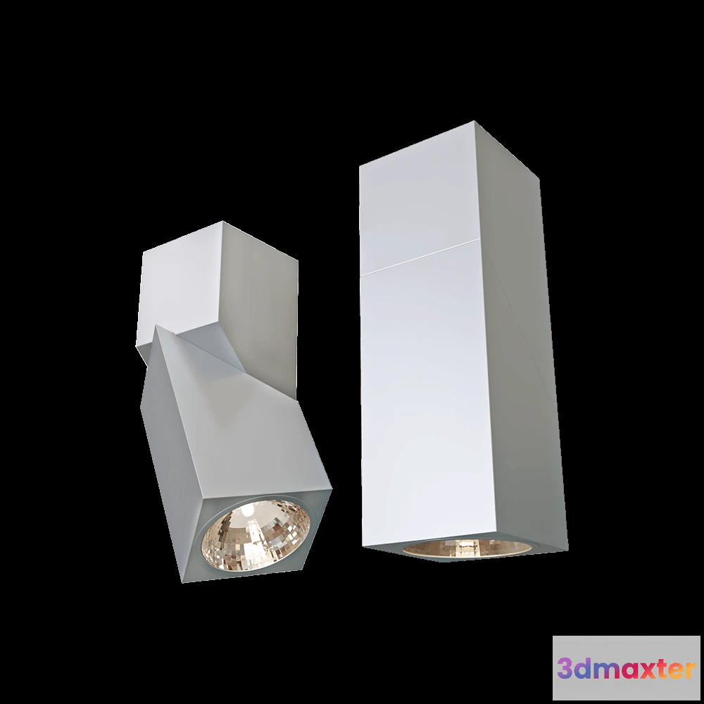 1657986 - Donolux - Surface Mounted LED downlight DL1839711WW-Alu 3D Max