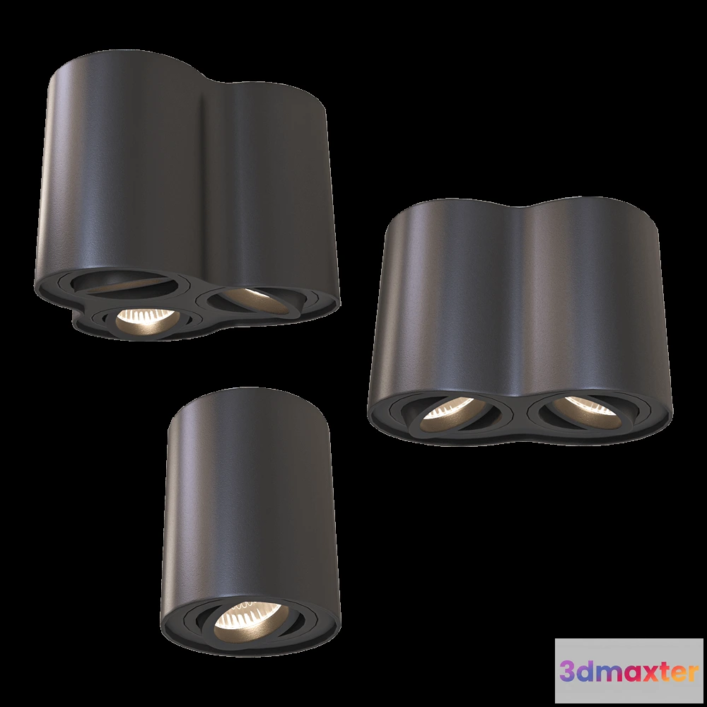 1658694 - Odeon Light - Ceiling lamp Pillaron 35651C2C3C 3D Max