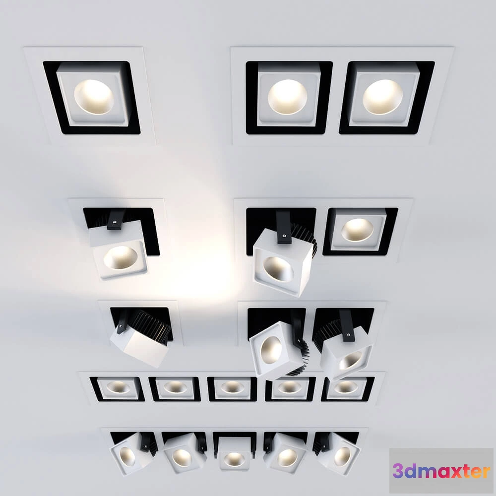 1658906 - lighting - Recessed luminaires for technical lighting 3D Max