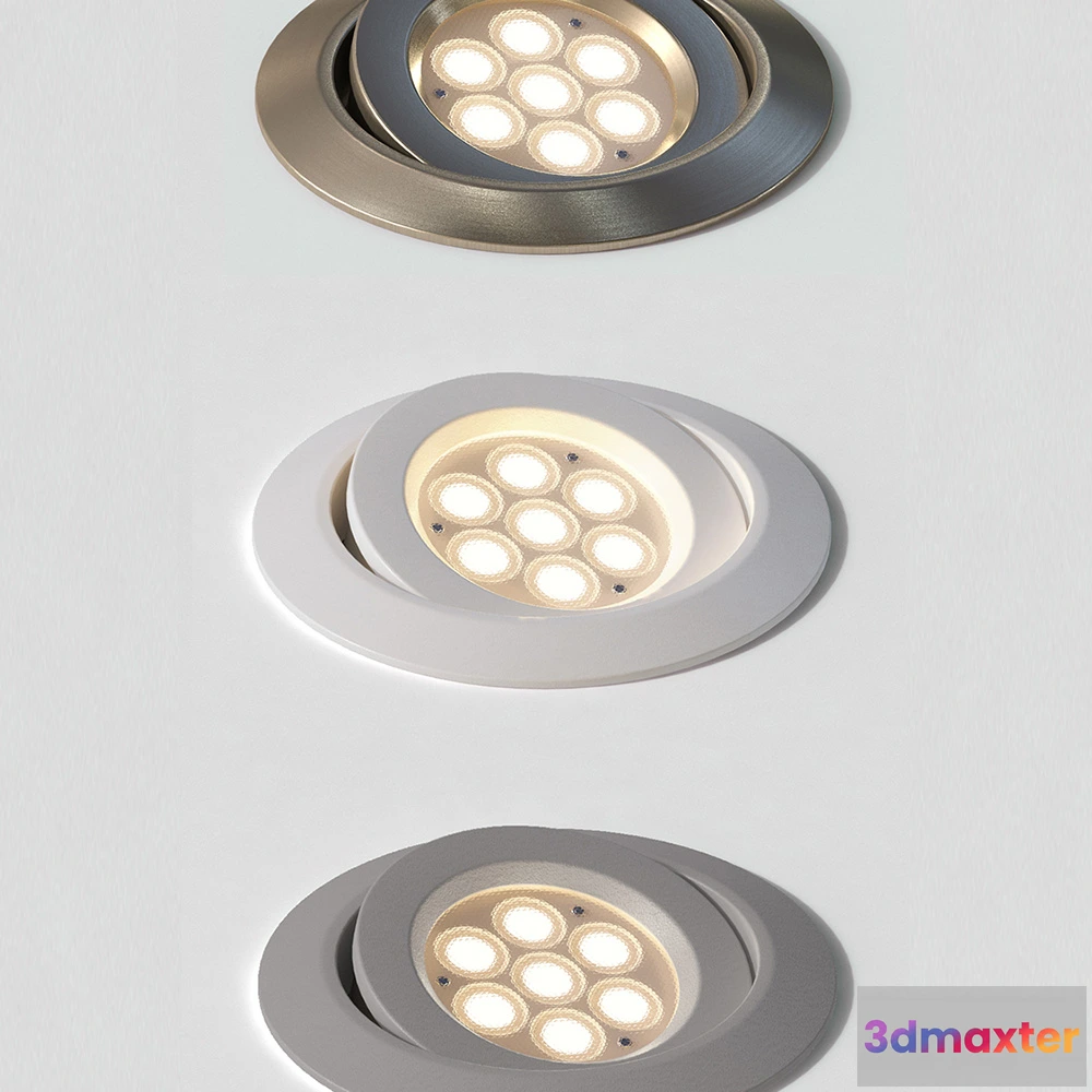1658918 - lighting - Ceiling recessed luminaire ALEDO ALEDO 3D Max