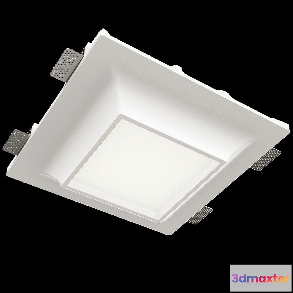 1658956 - Zenit STP - Recessed mounted luminaire Luno Quadro C50 D200 3D Max