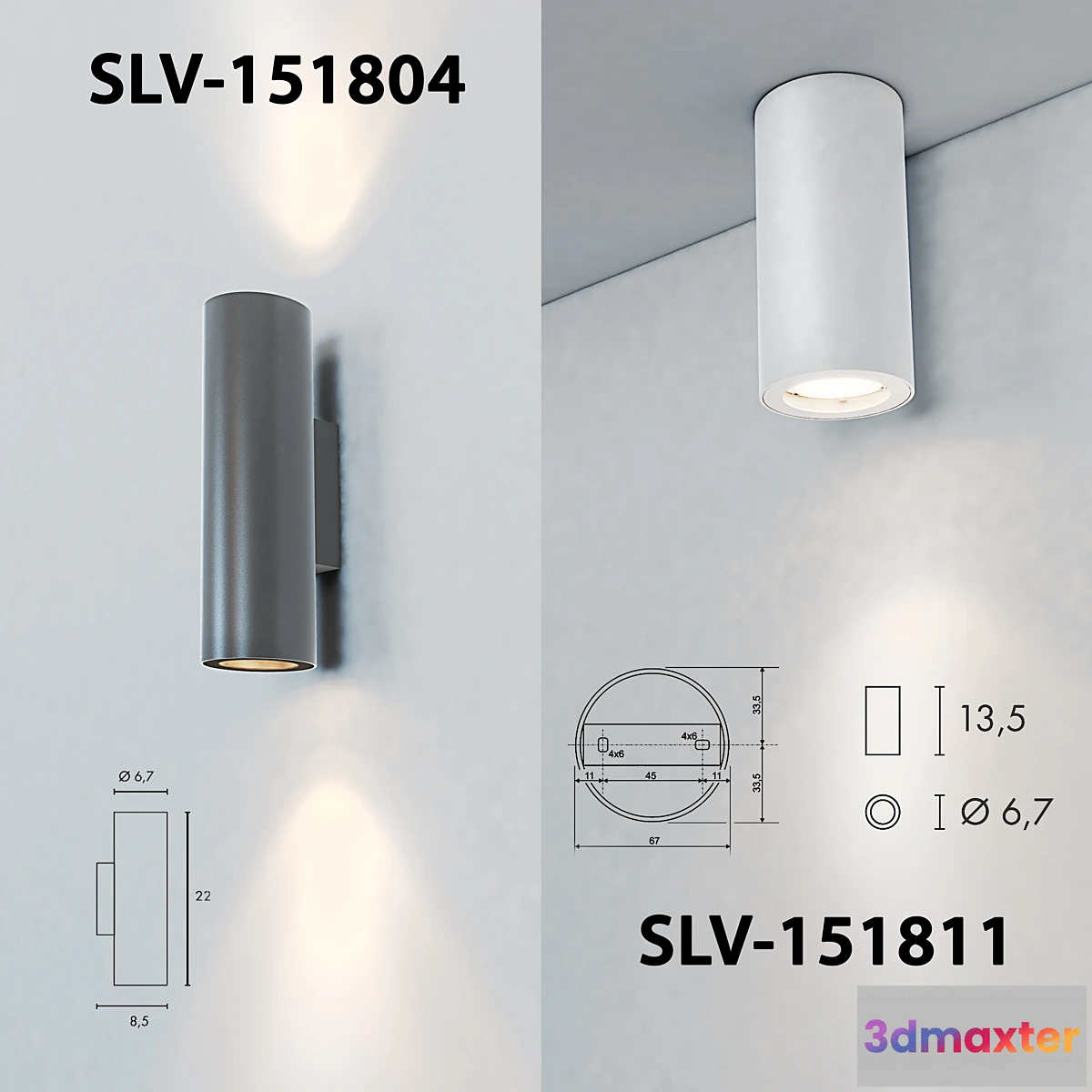 632743 - Wall lamp and ceiling SLV-151801