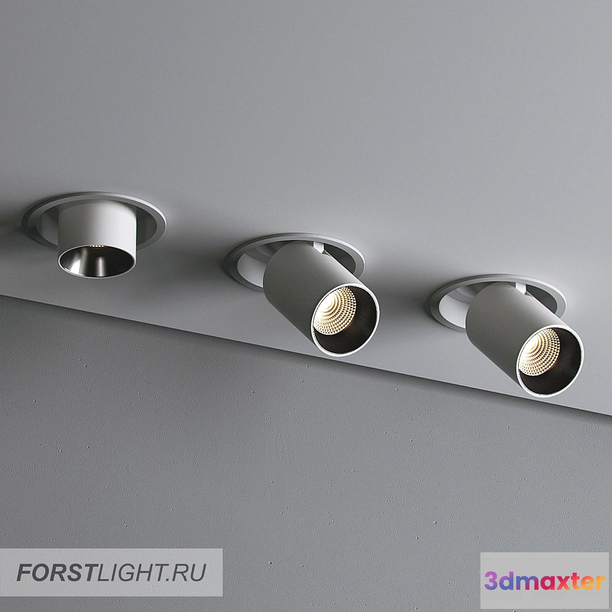 660841 - Ceiling lamp Forstlight Cross 12