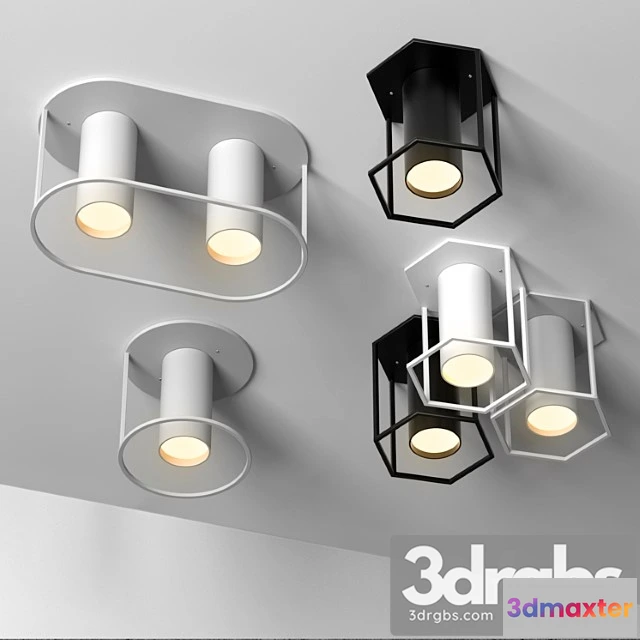 993326 - Set of 4 Spot Ceiling Lamps by Fild Architonic