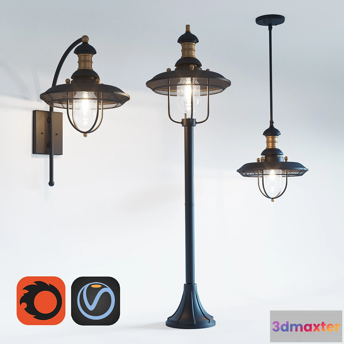 1283462 - Street lights Maytoni - No.2 3D Max