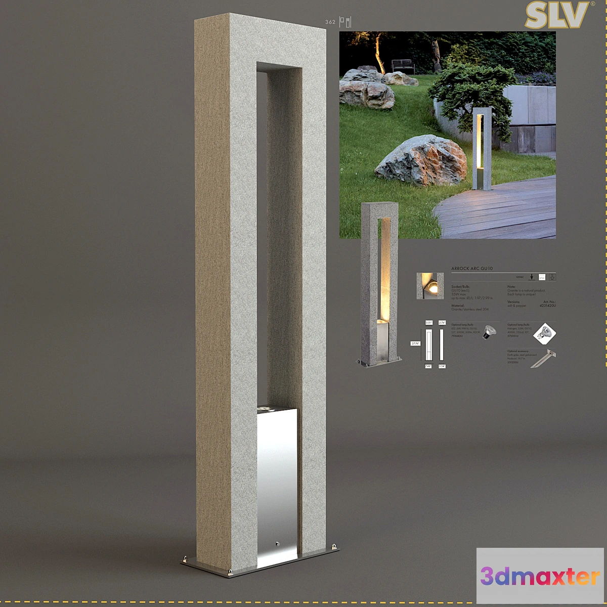 1286368 - SLV-ARROK ARC GU10 3D Max