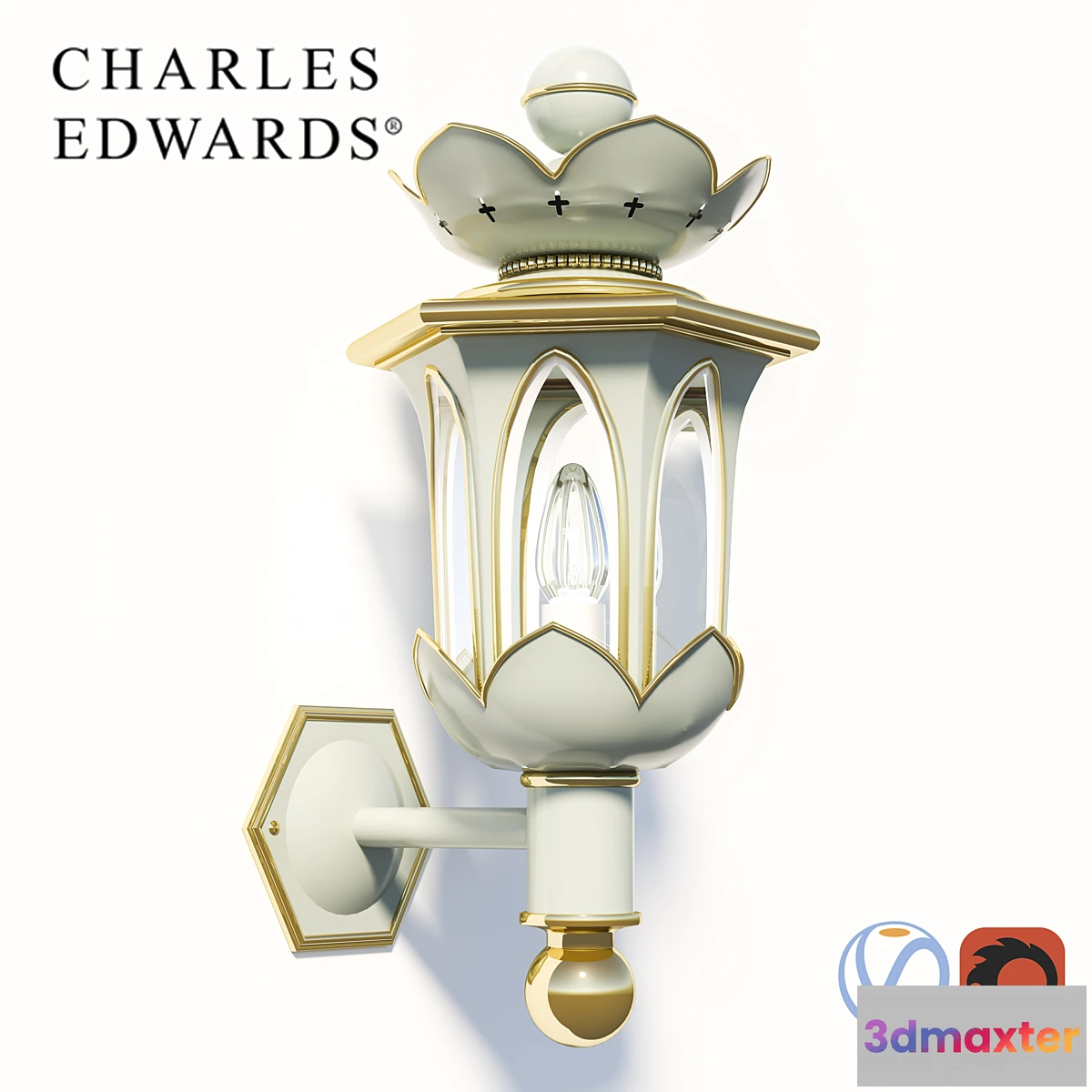 1286776 - Wall lamp Troubadour Charles Edwards 3D Max