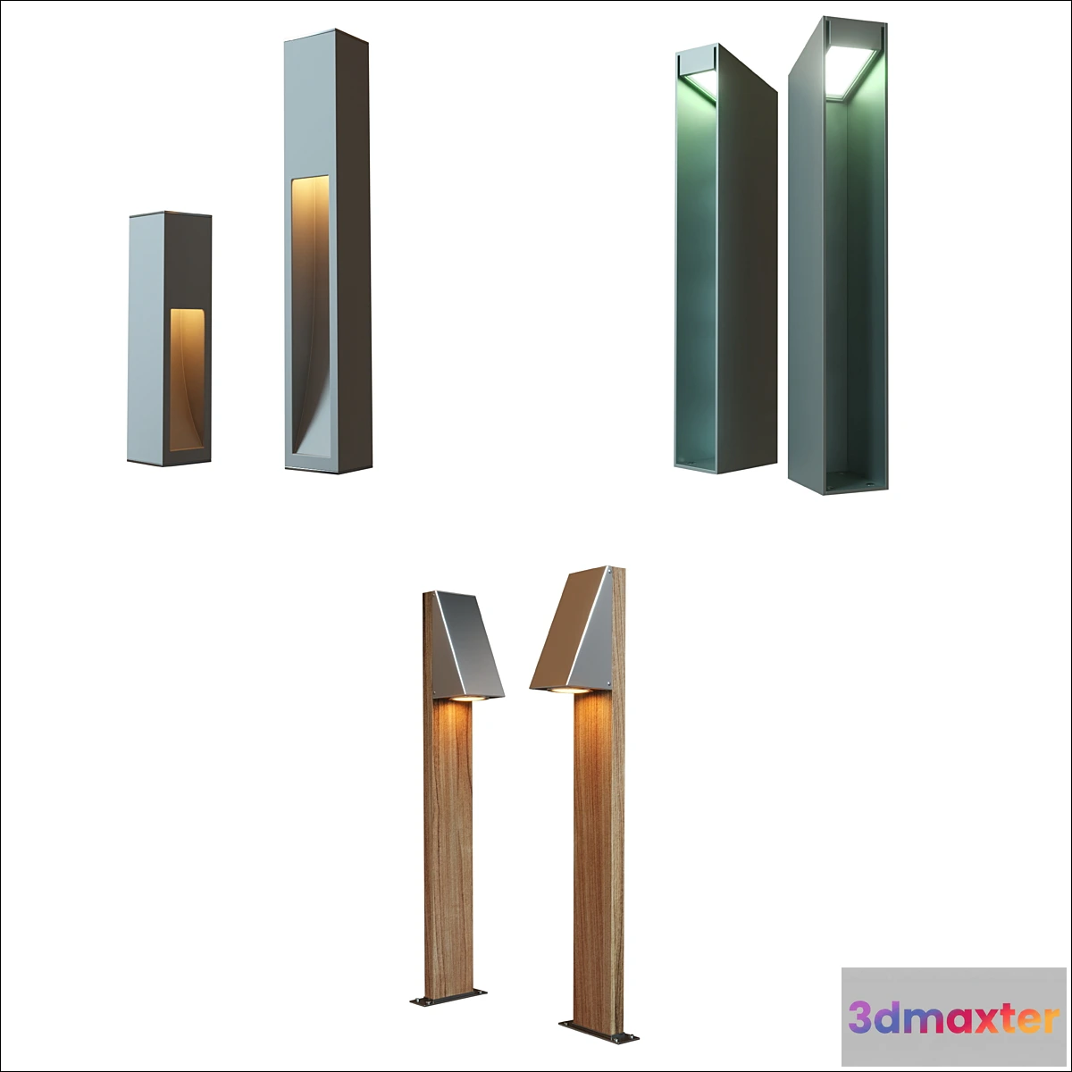 1287114 - BOLLARD LIGHT Collection II 3D Max