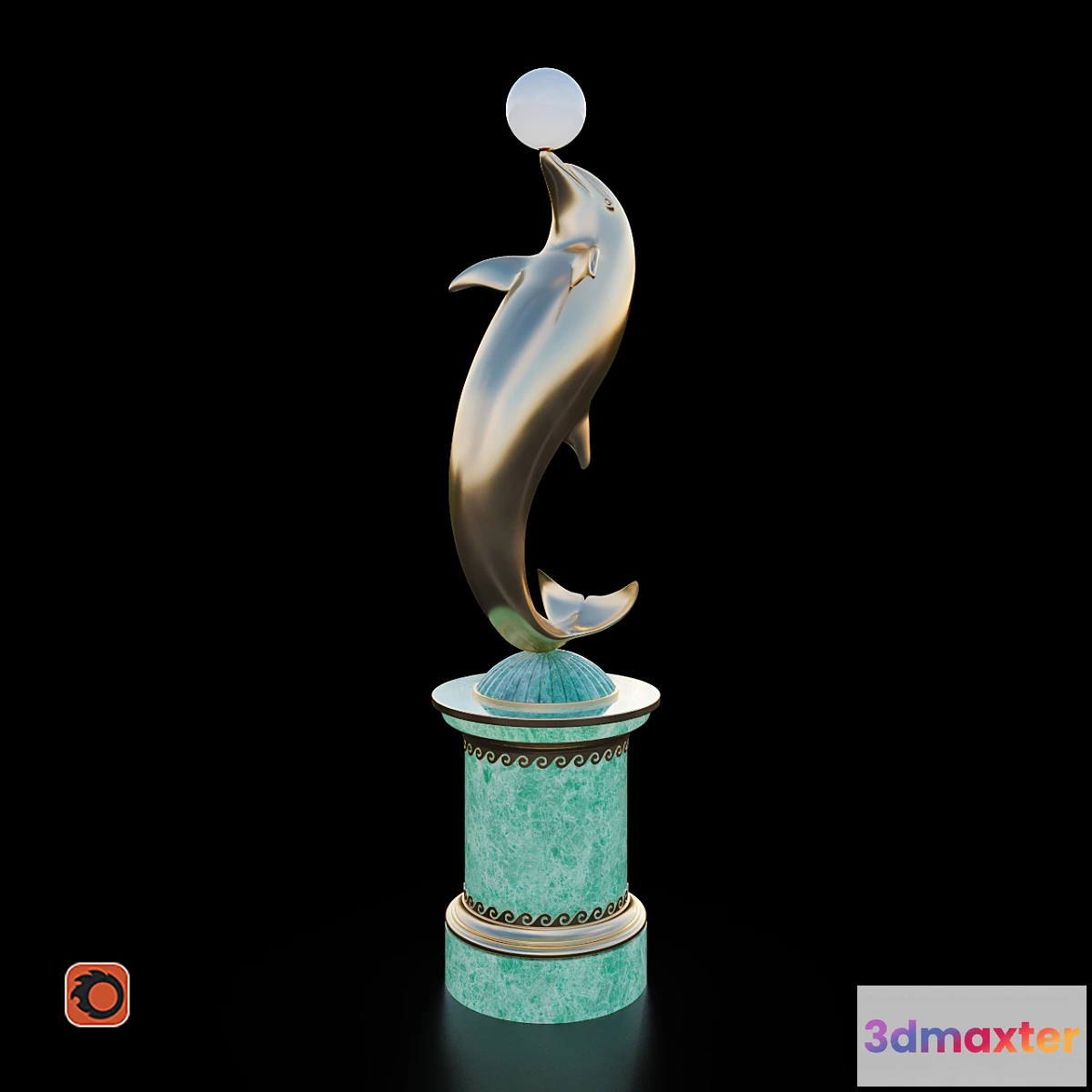 1332251 - Park light Dolphin 3D Max