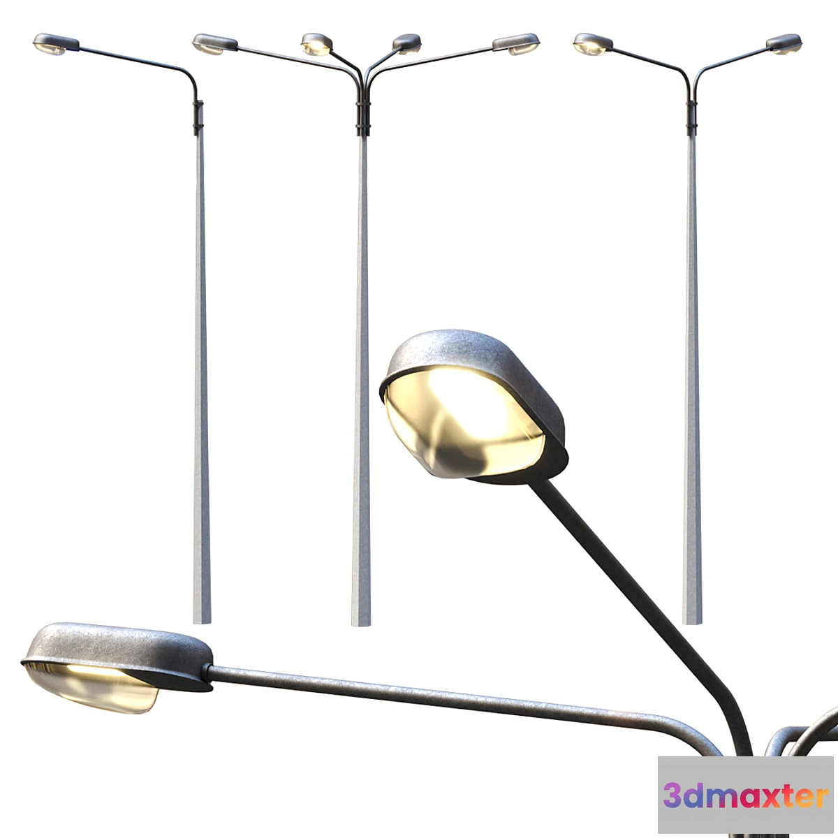 1344110 - Collection Road Street Lights _ Highway street lights 3D Max