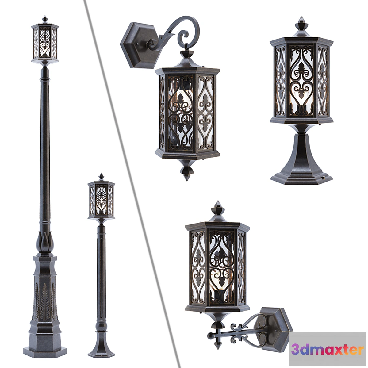 1345091 - Street lights MAYTONI SERIES CANAL GRANDE COLLECTION STREET 3D Max