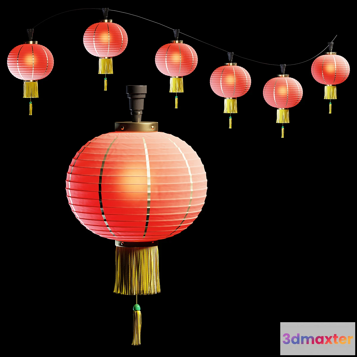 1398452 - Chinese lantern 3D Max