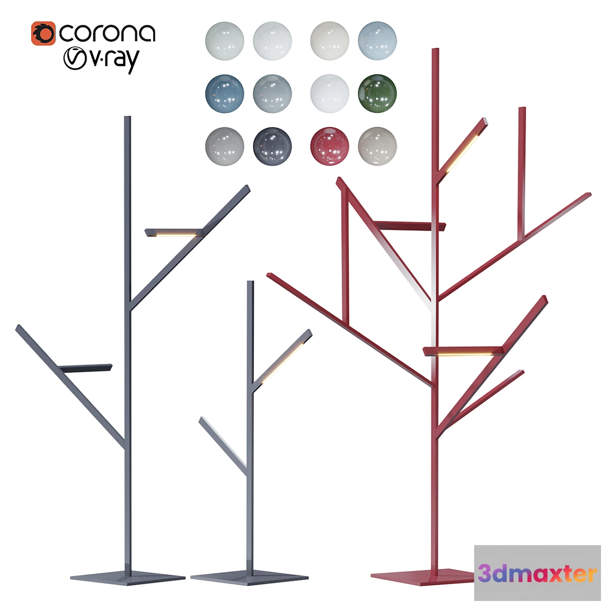 1456306 - Blau tree lamp set 3D Max